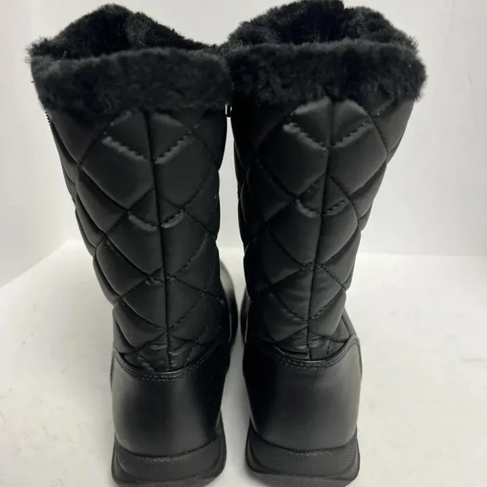 Tundra Womens Becca Winter Snow Boot Black Size 6W